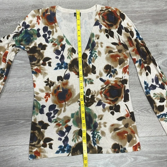 Rafaella Cardigan Floral V-Neck M - Picture 9 of 16